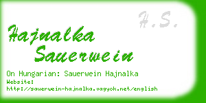 hajnalka sauerwein business card